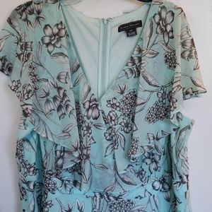 Turquoise Floral Dress